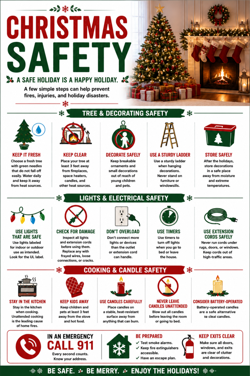 Christmas Safety Graphic