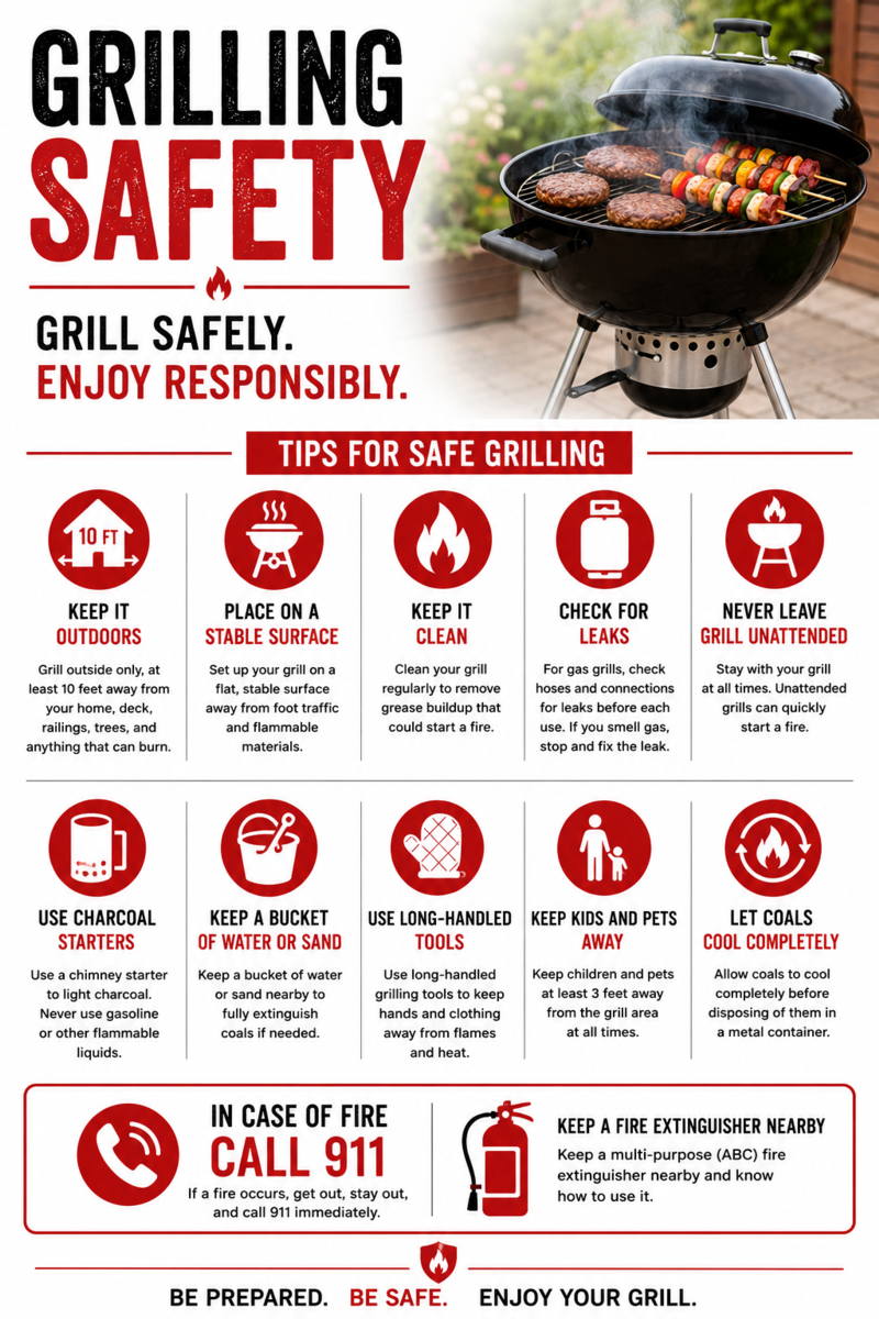 Grilling Safety Graphic